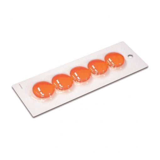 30mm Large Orange Magnetic Buttons