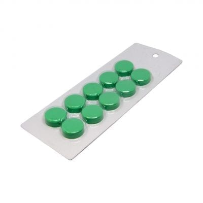 20mm Small Green Magnetic Discs