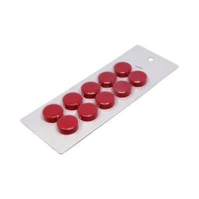 20mm Small Red Magnetic Discs