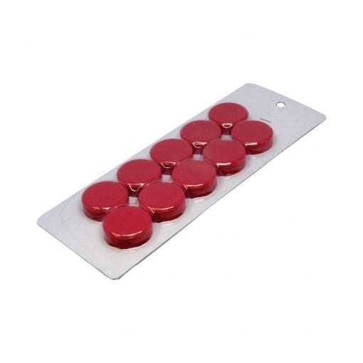 30mm Large Red Magnetic Discs