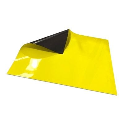 620mm x 500mm Magnetic Sheet - Yellow