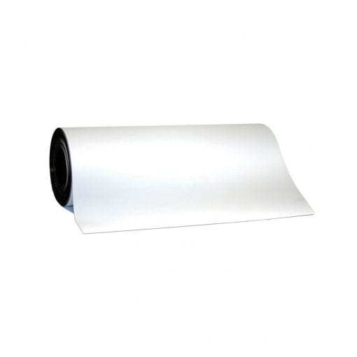 0.95mm x 620mm Vehicle Safe White Magnetic Sheeting