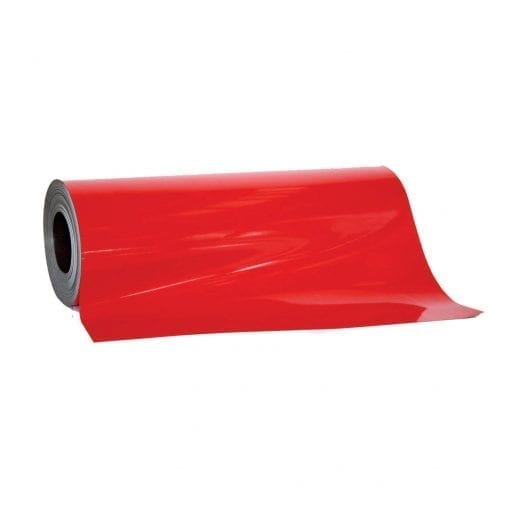 0.85mm x 620mm Red Magnetic Sheeting