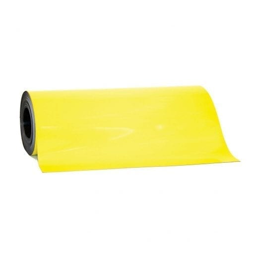 0.85mm x 620mm Yellow Magnetic Sheeting