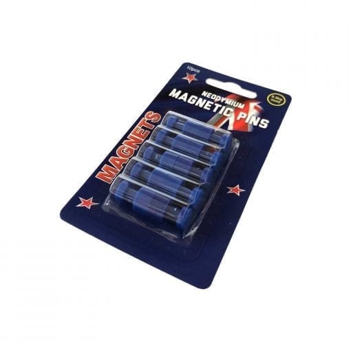 Blue Neodymium Pin Magnets