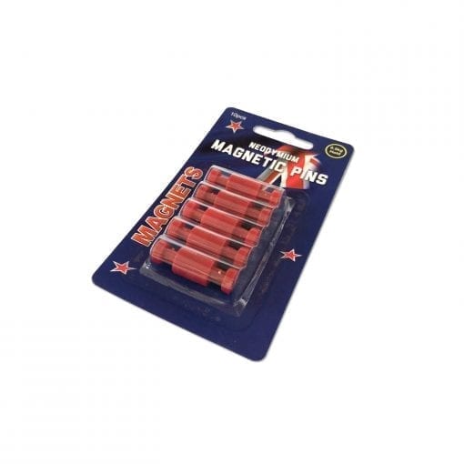 Red Neodymium Pin Magnets