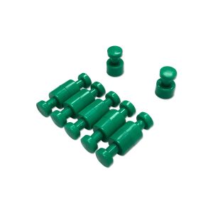 SMALL GREEN NEODYMIUM PIN MAGNETS| CARDS OF 10
