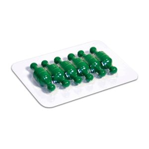GREEN NEODYMIUM PIN MAGNETS | CARDS OF 12